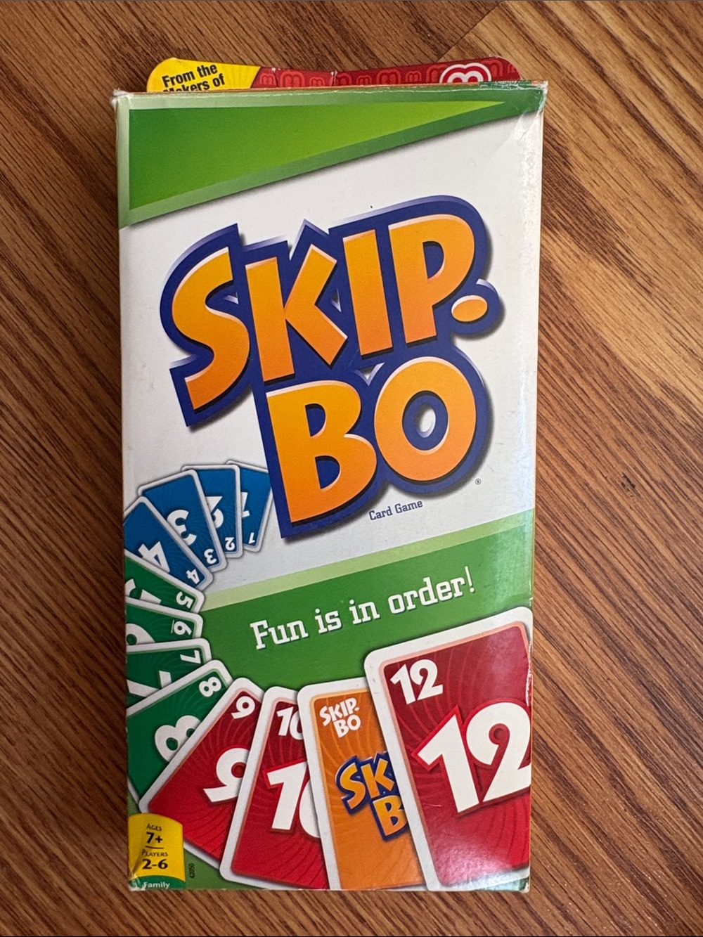 Mattel Skip-Bo Card Game — Green, Orange, Red, Blue